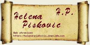 Helena Pisković vizit kartica